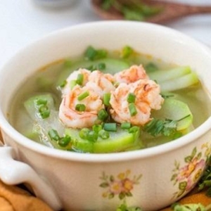 Canh Bí Xanh Nấu Tôm